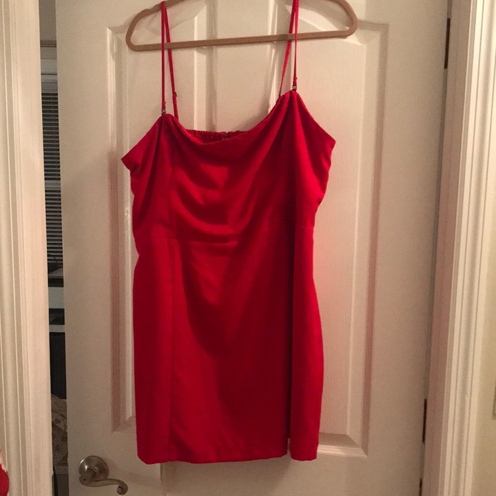 Abercrombie & Fitch, red dress, removable straps, new with tags, XL